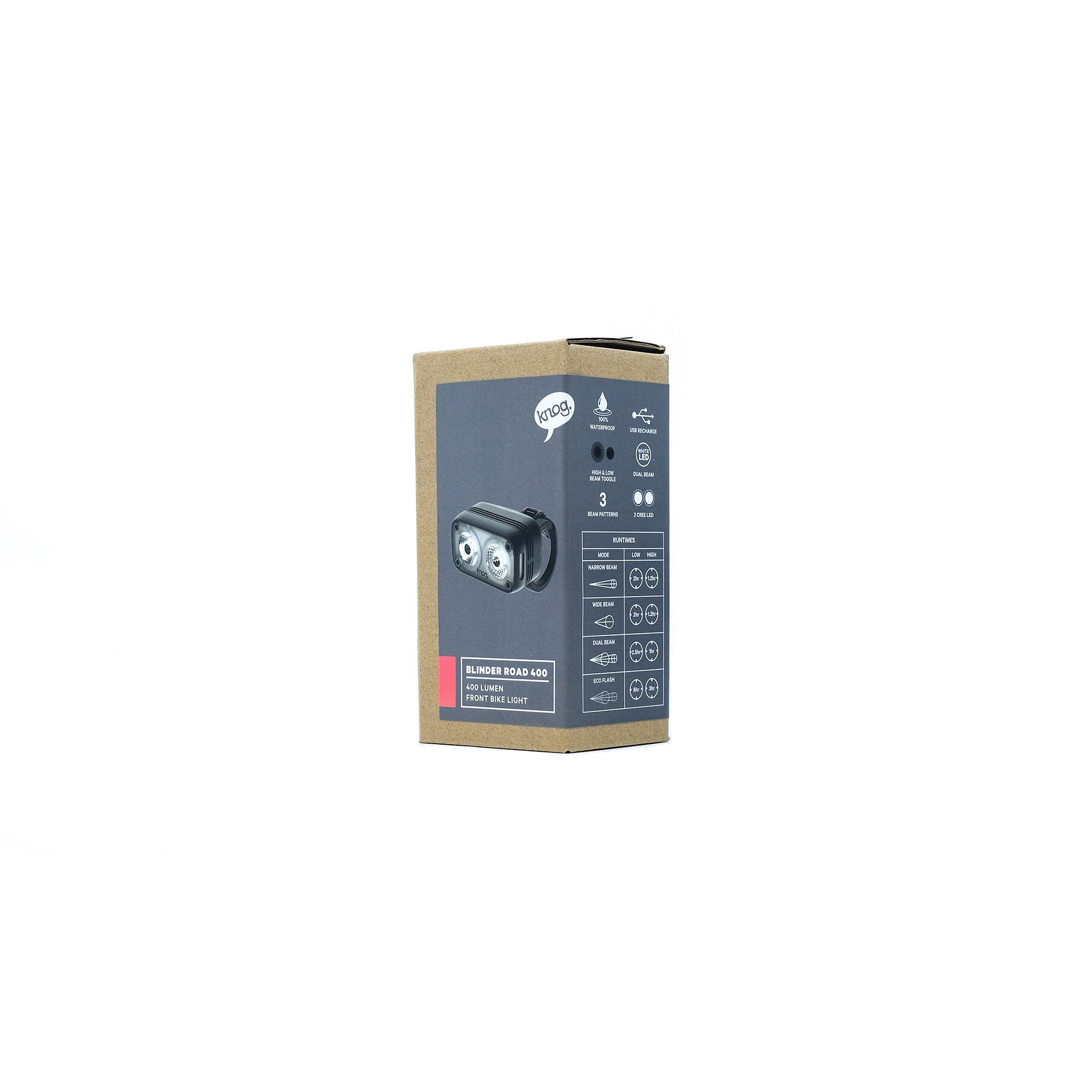 Knog Blinder Road 400 前灯 - 黑色