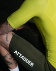 Attaquer Mens Race Bib Short 2.0 Pine/Tonal Logo lifestyle
