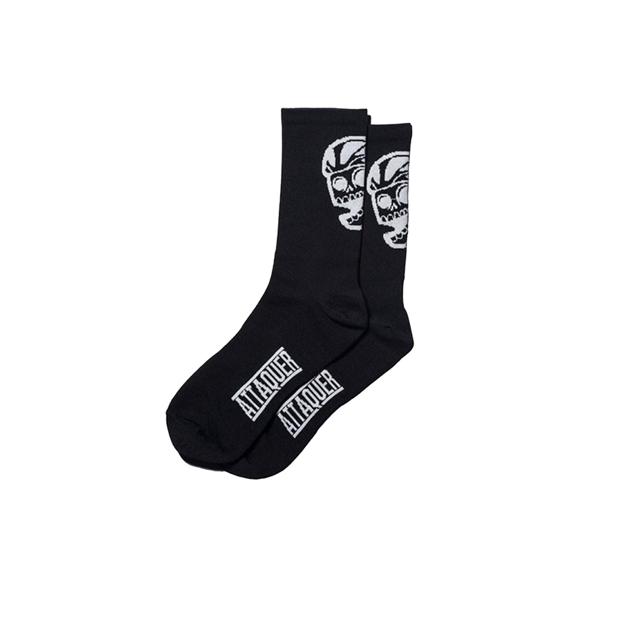 Attaquer Skull Logo Socks - Black - CCACHE