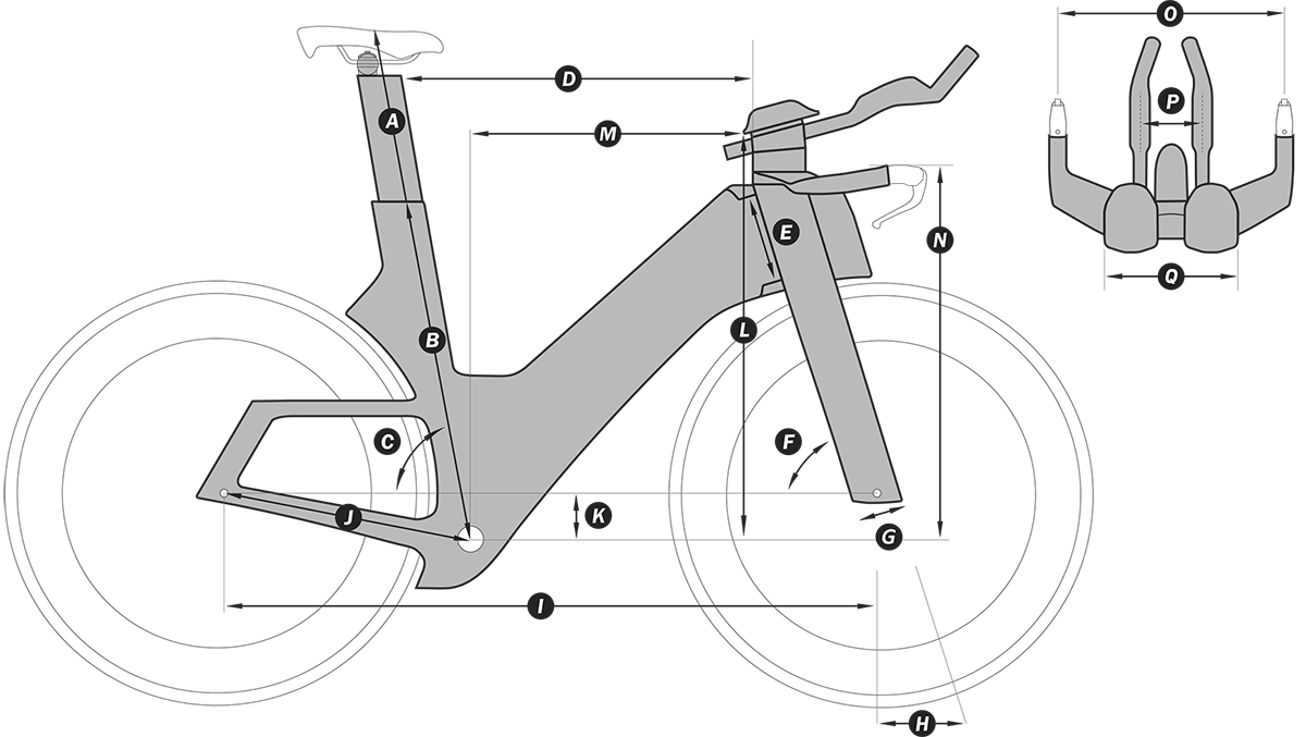 CADEX Tri Frameset - Silver Rush