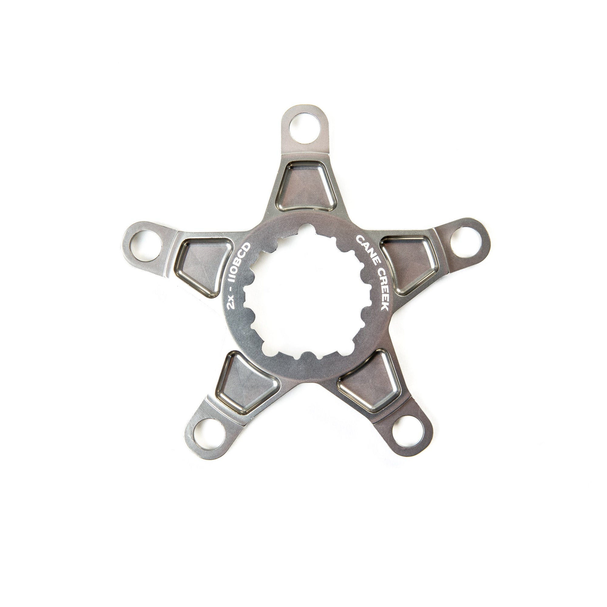 Cane Creek Crank Spider for eeWings - Titanium Grey Ano - CCACHE