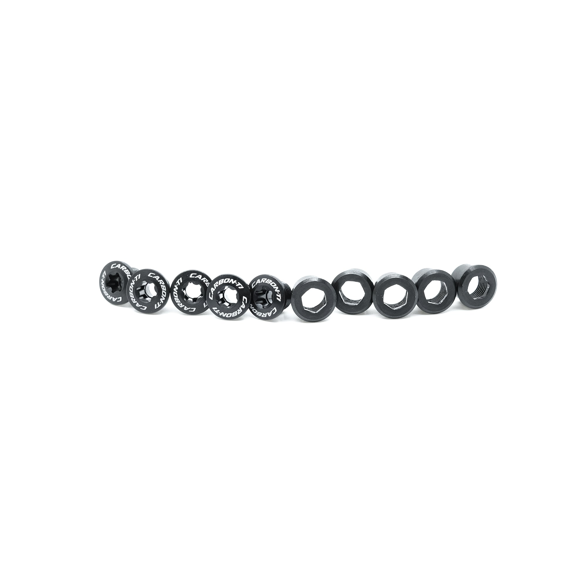 Carbon-Ti X-Fix Road Chainring Bolts - Black - CCACHE