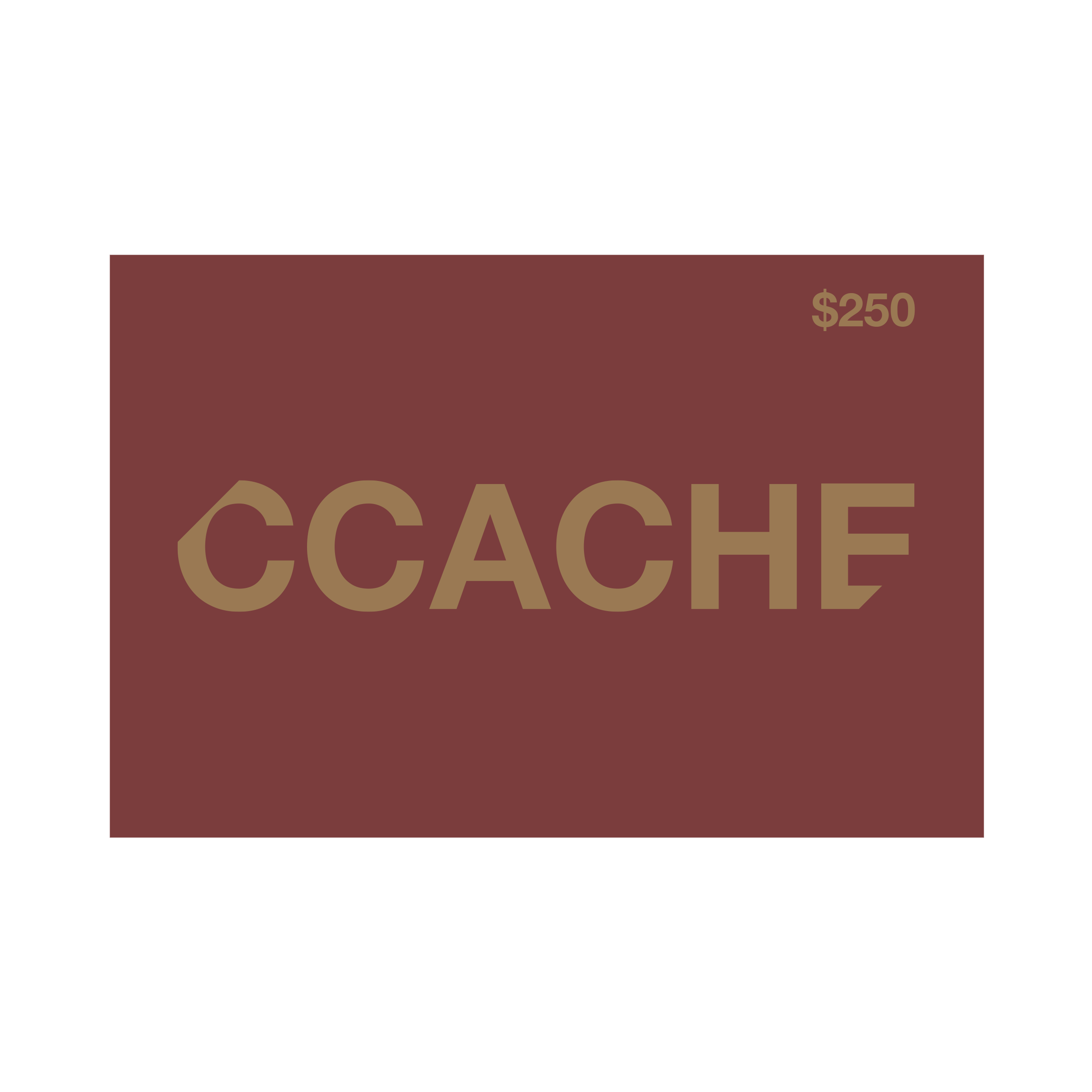 CCACHE 礼券 - 250 澳元