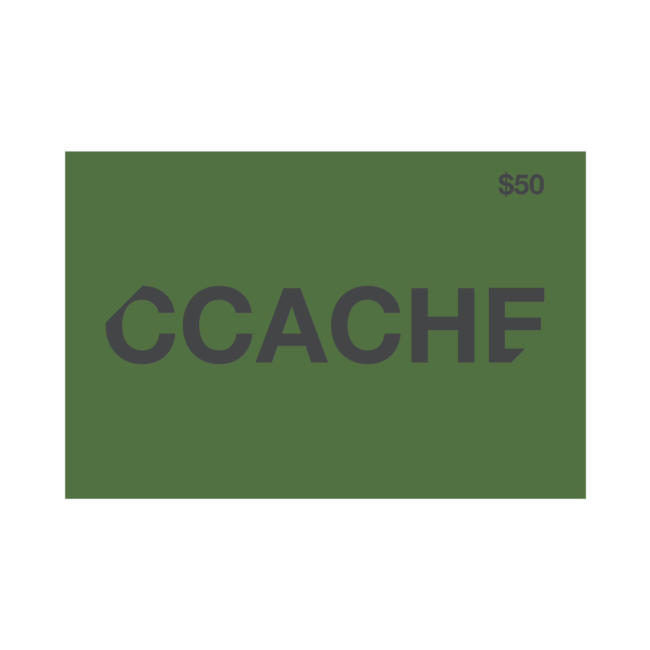 CCACHE 礼券 - 50 澳元