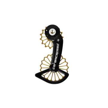CeramicSpeed 3D Printed Ti OSPW for SRAM Rival AXS TiN Coated - Gold