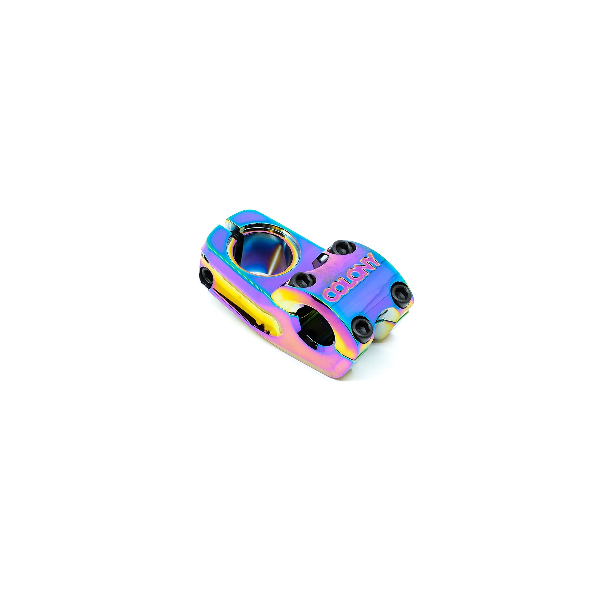 colony-square-back-bmx-stem-rainbow-oil-slick