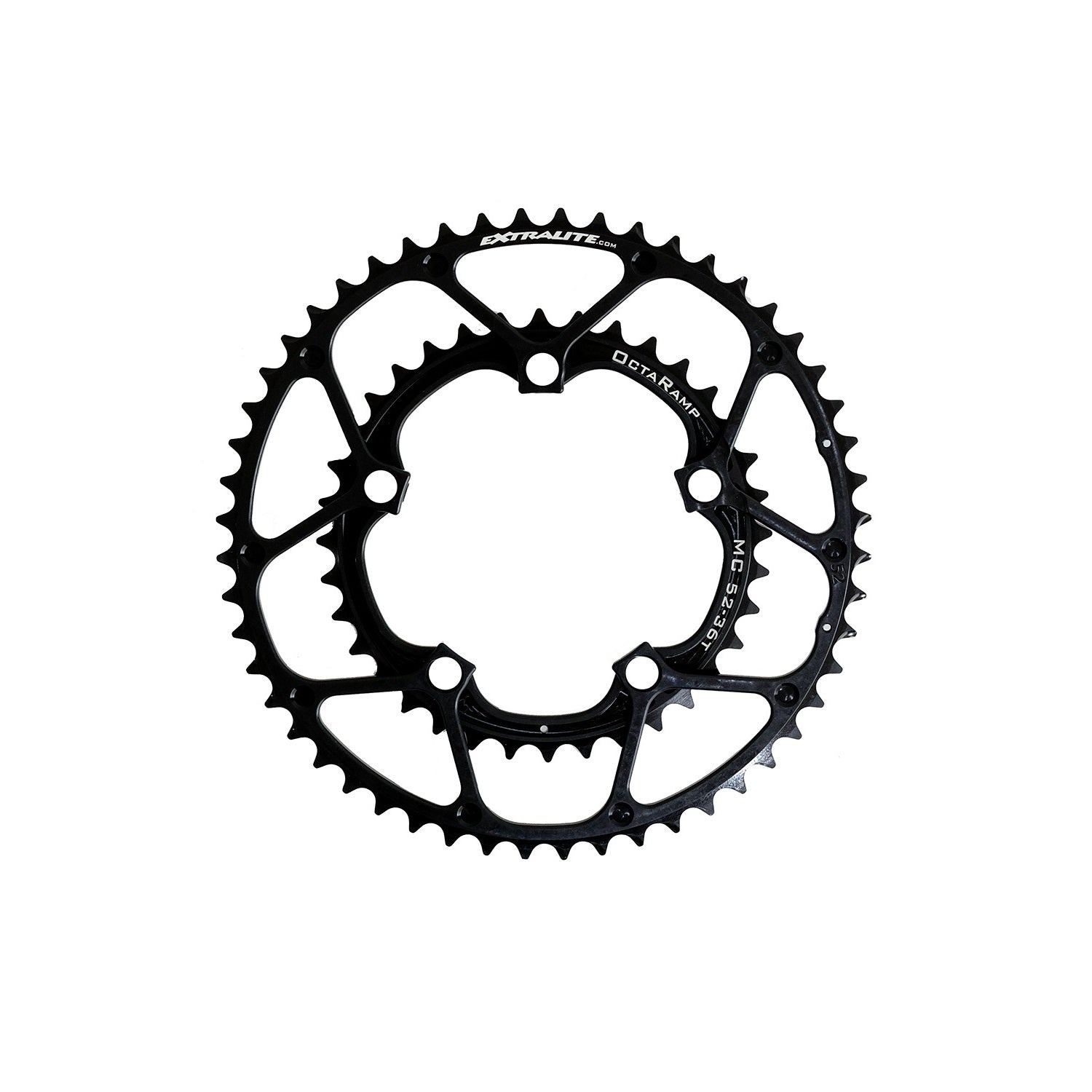 Extralite OctaRamp MC Road Mid-Compact Chainrings - CCACHE