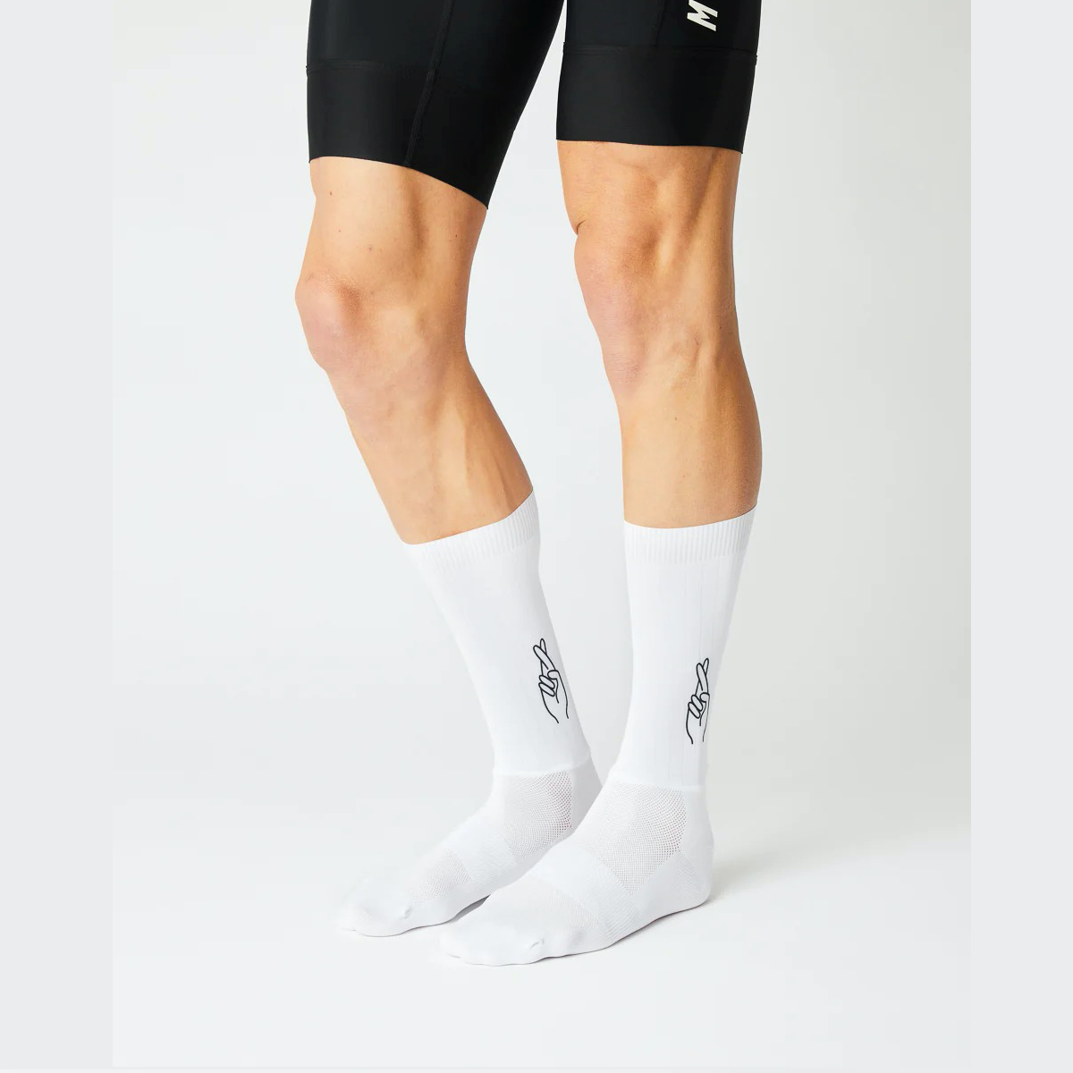 Fingerscrossed Aero Socks - Logo White – CCACHE