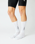 Fingerscrossed Aero Socks - Logo White