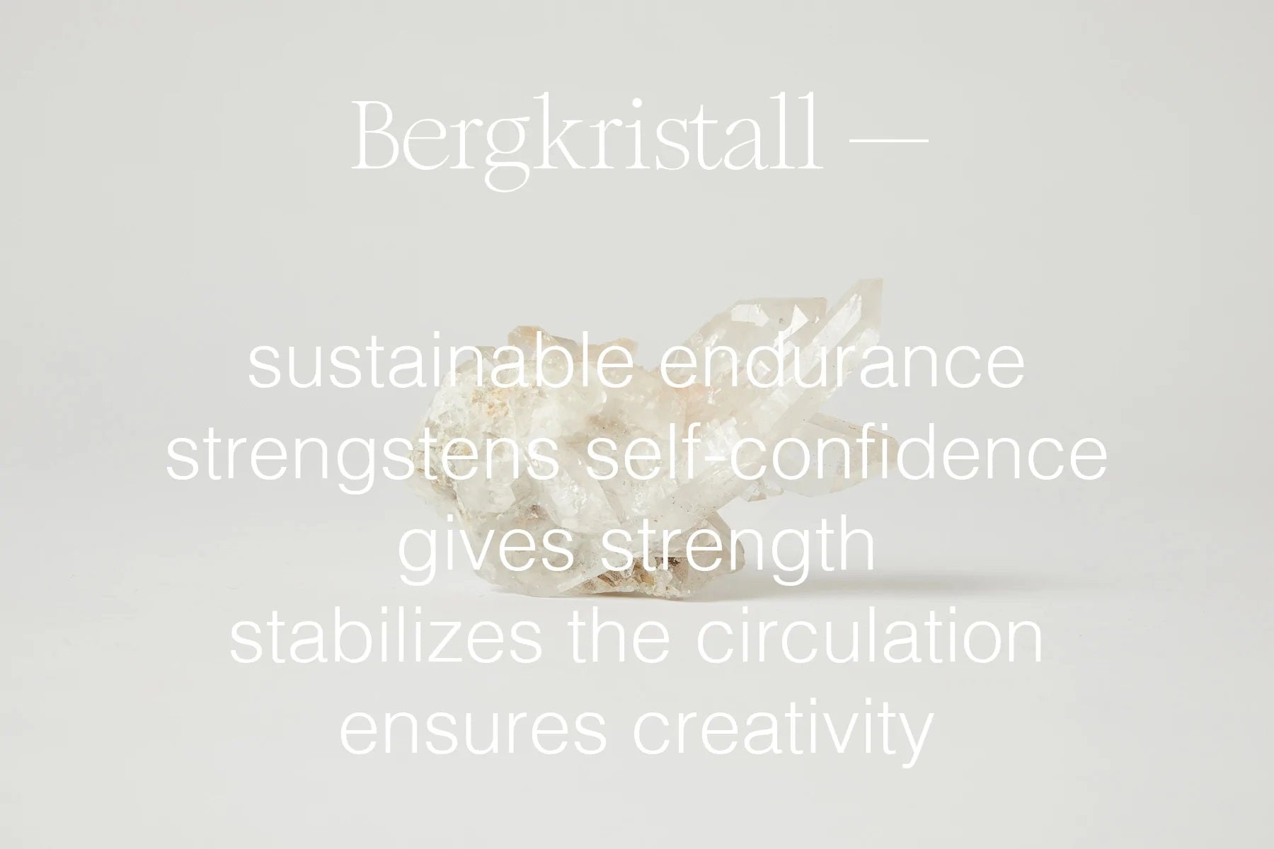 Bergkristall 手指交叉袜子 - 白色