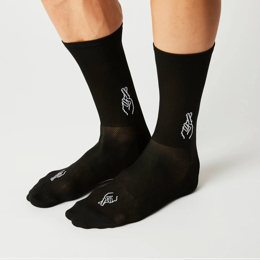 fingerscrossed-logo-socks-black