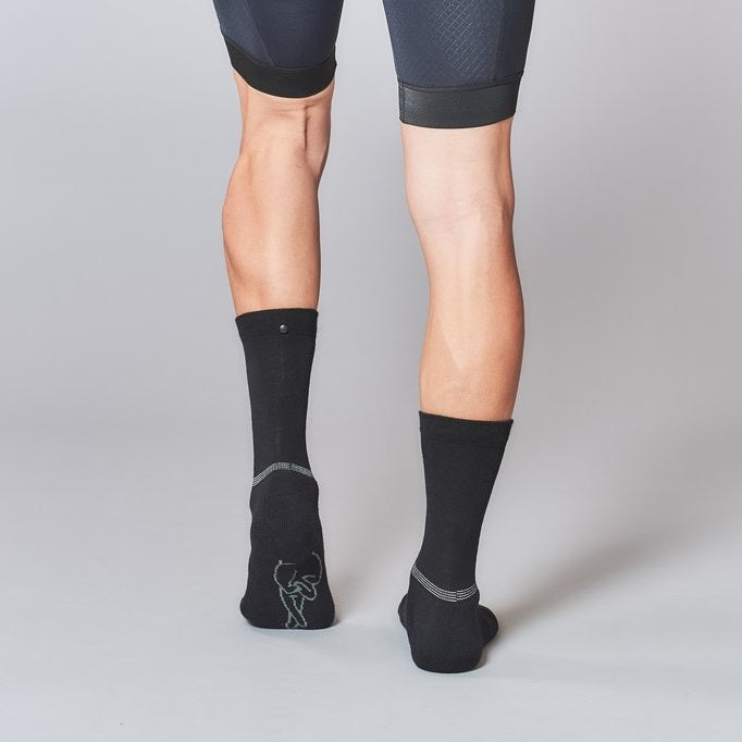 Fingerscrossed Merino Winter Socks - Black - CCACHE