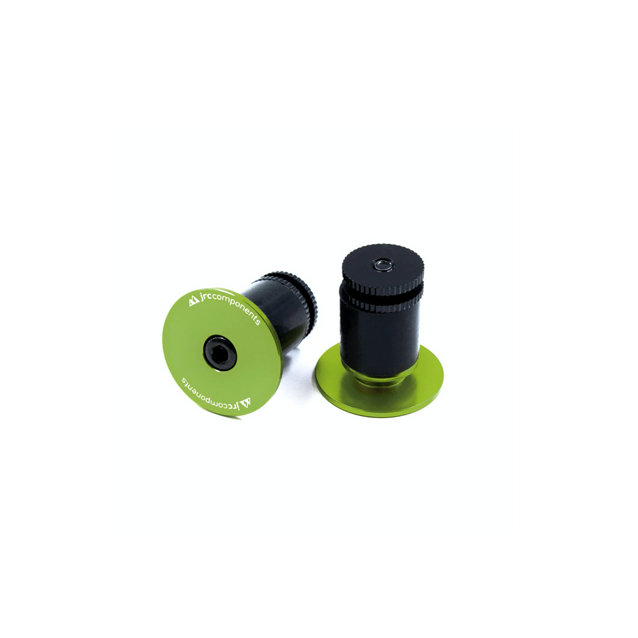 jrc-aluminium-handlebar-end-plug-acid-green