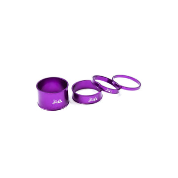 JRC Machined Anodised Headset Spacers - Purple
