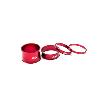 JRC Machined Anodised Headset Spacers - Red