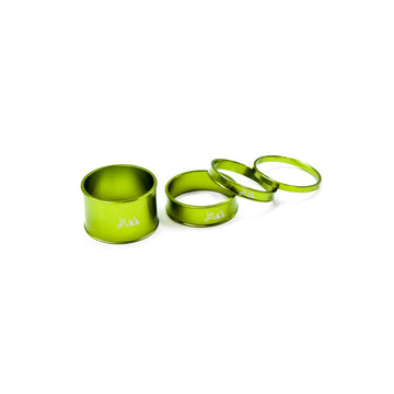 JRC Machined Anodised Headset Spacers - Green