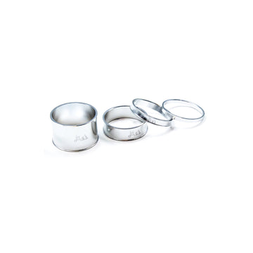 JRC Machined Anodised Headset Spacers - Silver