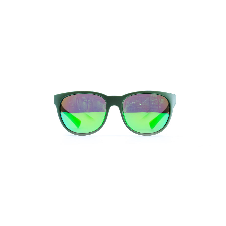 KOO Cosmo Sunglasses - Olive Green (Green Mirror Lens)