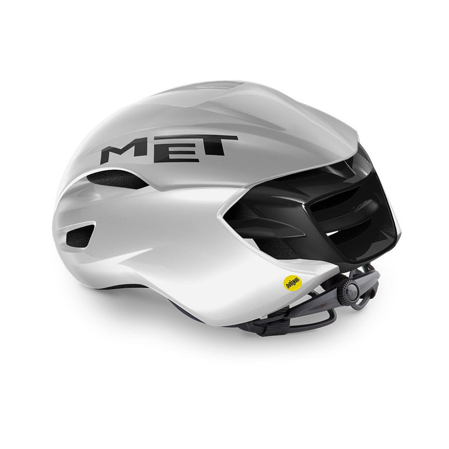 met-manta-mips-aero-road-helmet-white-holographic-rear