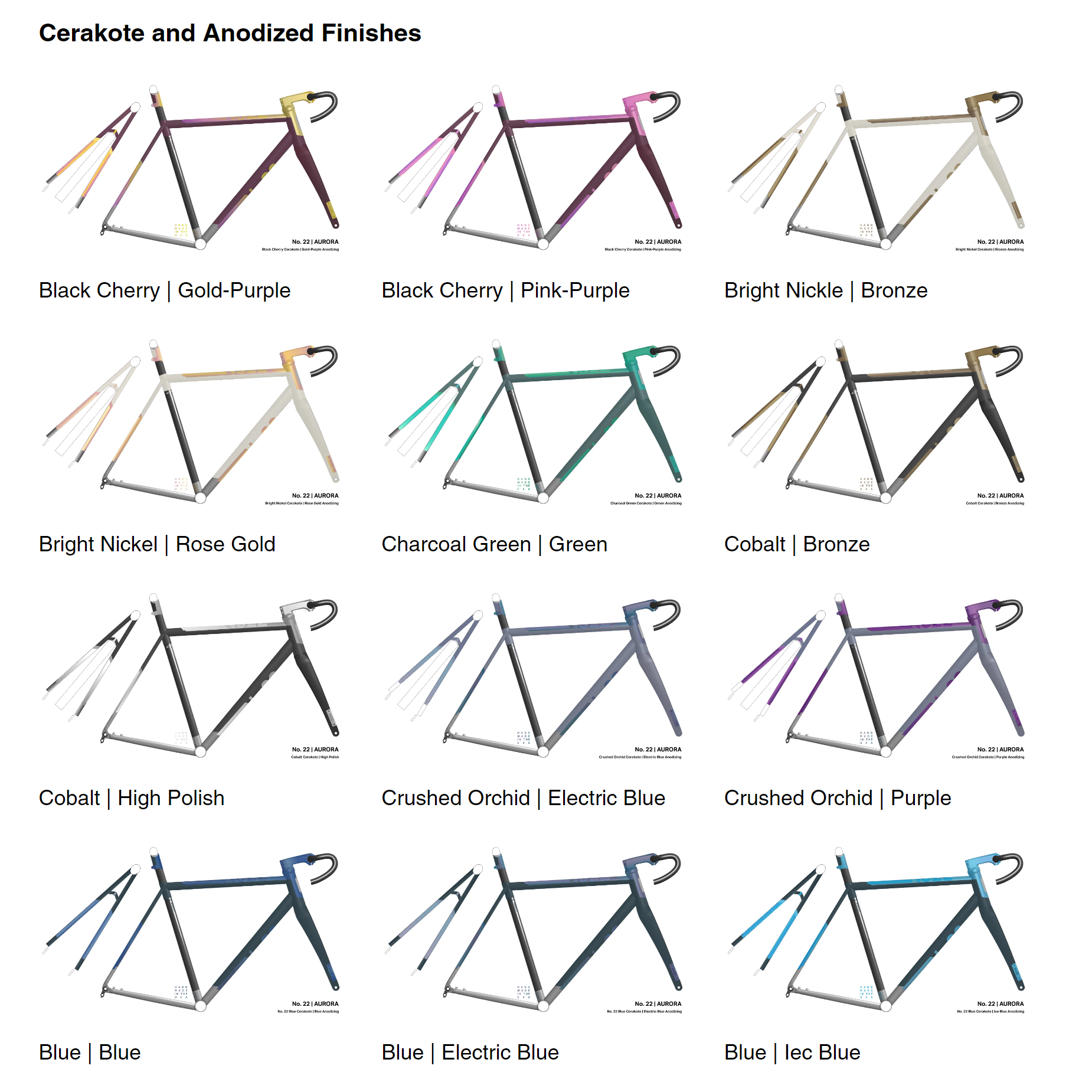 No. 22 Aurora Integrated Titanium Road Frameset