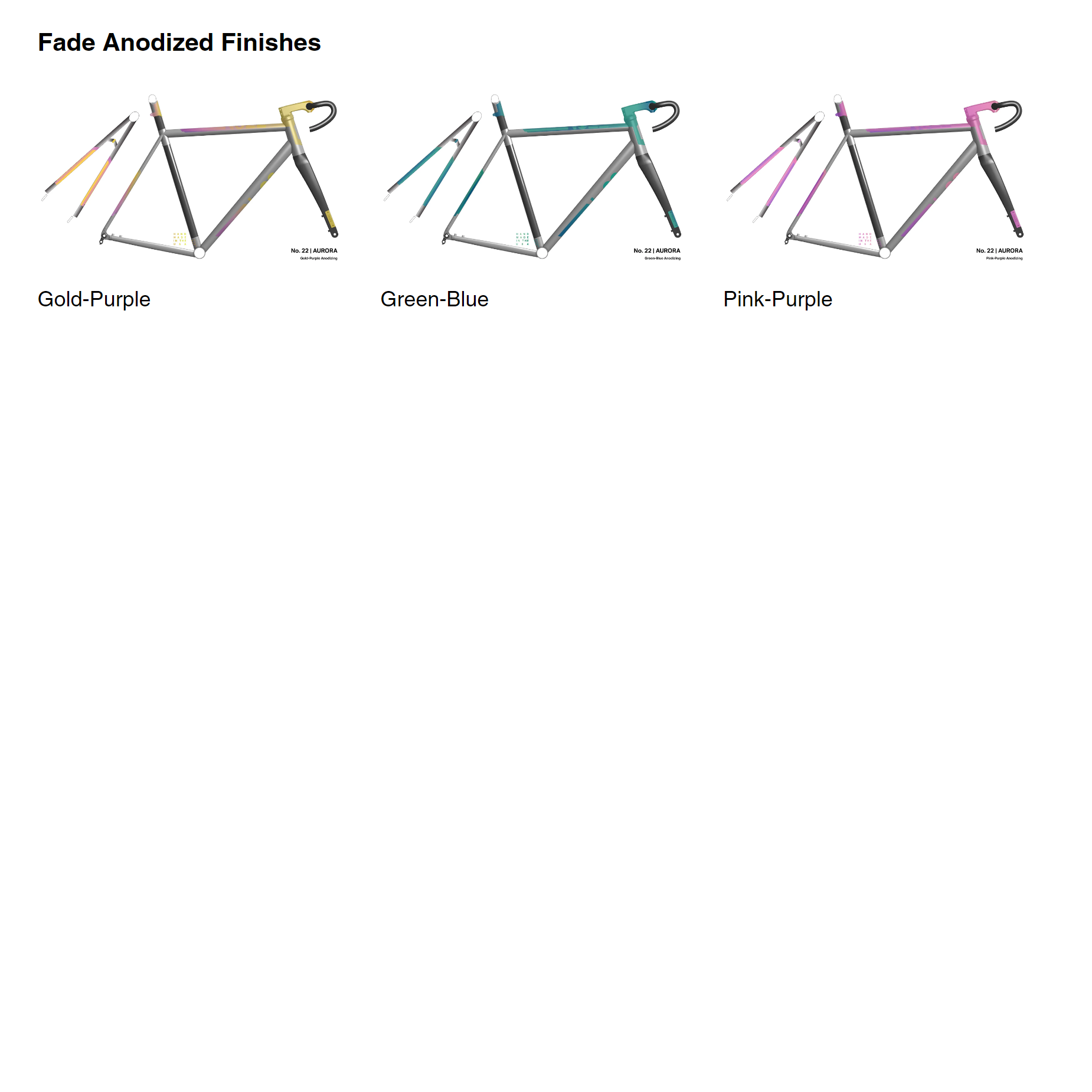 No. 22 Aurora Titanium Road Disc Frameset Module