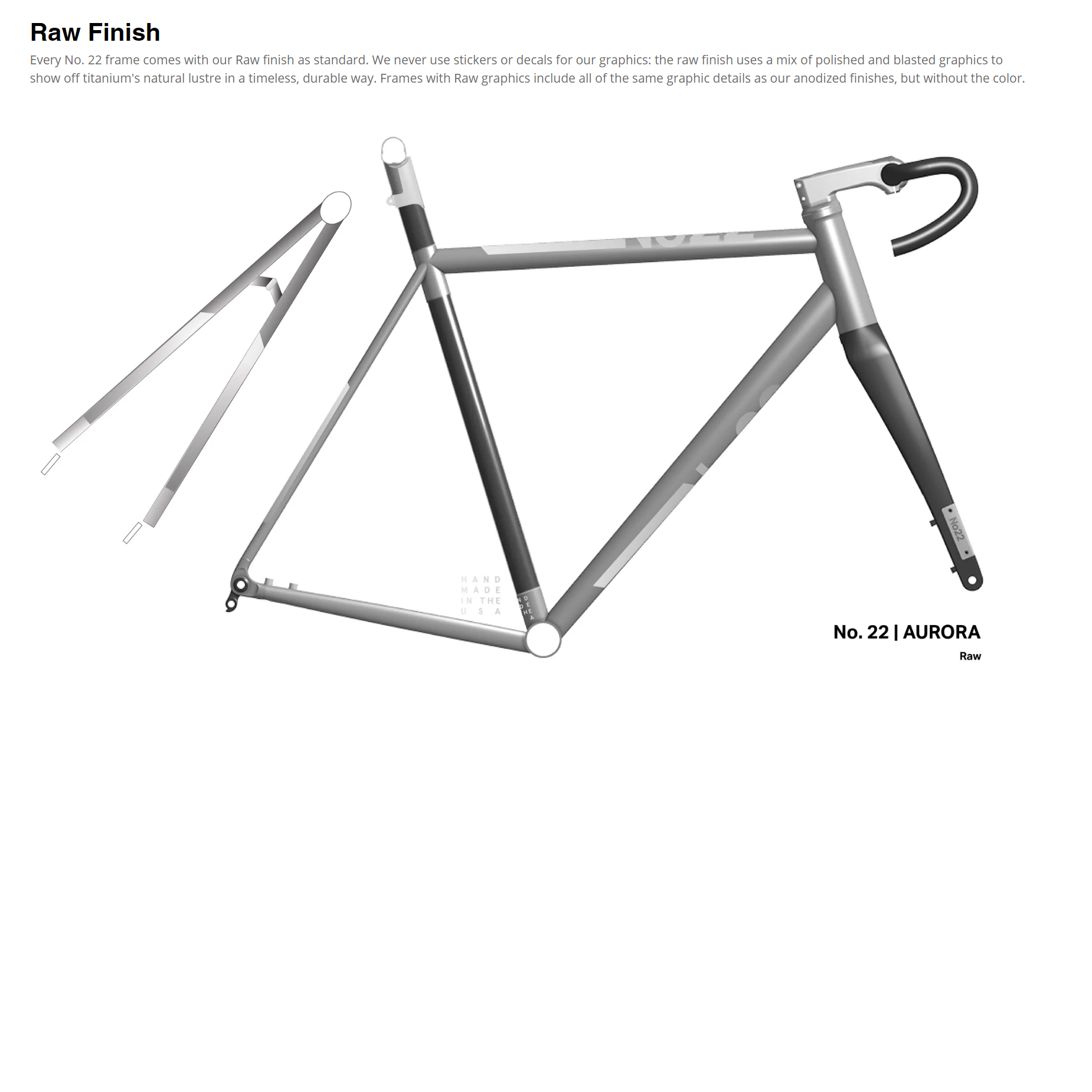 No. 22 Aurora Titanium Road Disc Frameset Module