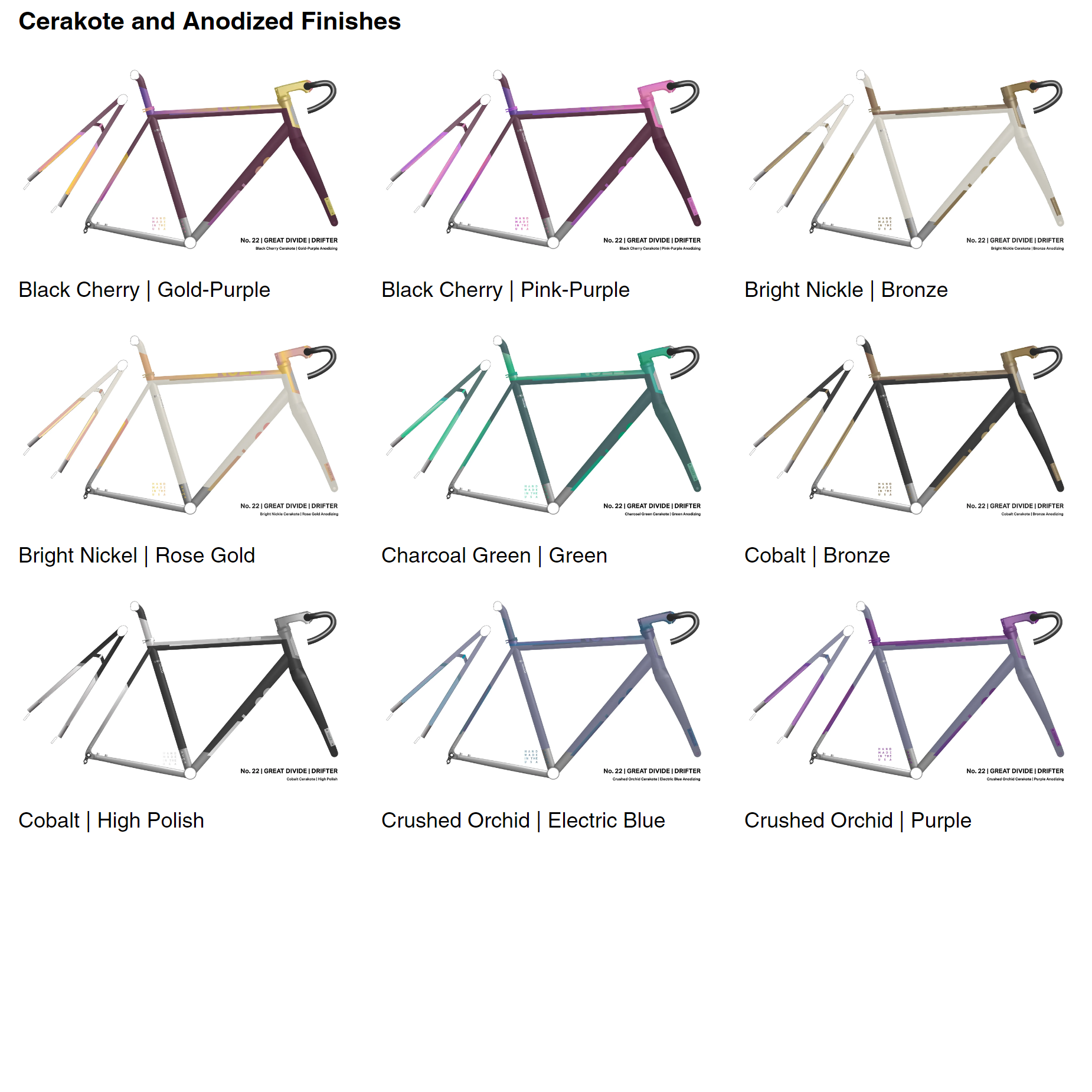 No. 22 Drifter Titanium Gravel Frameset