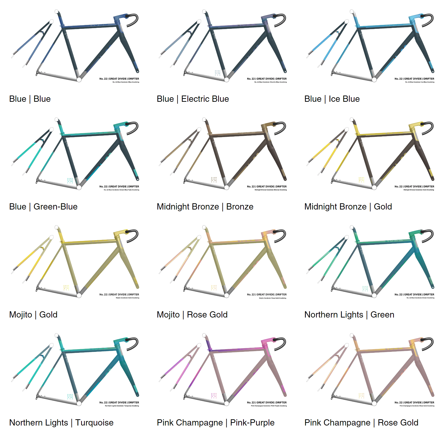 No. 22 Drifter Titanium Gravel Frameset