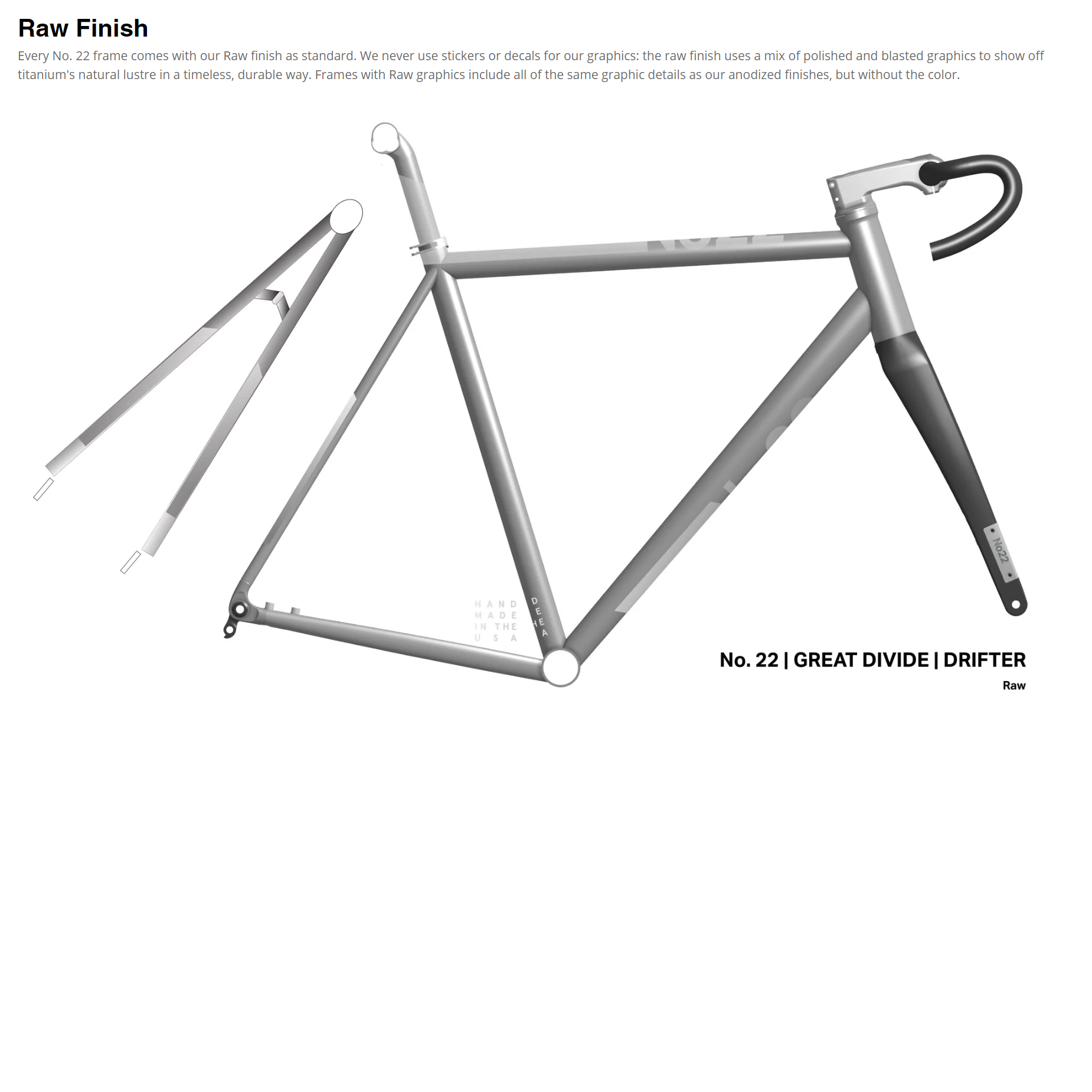 22 号 Drifter 钛质碎石车架组