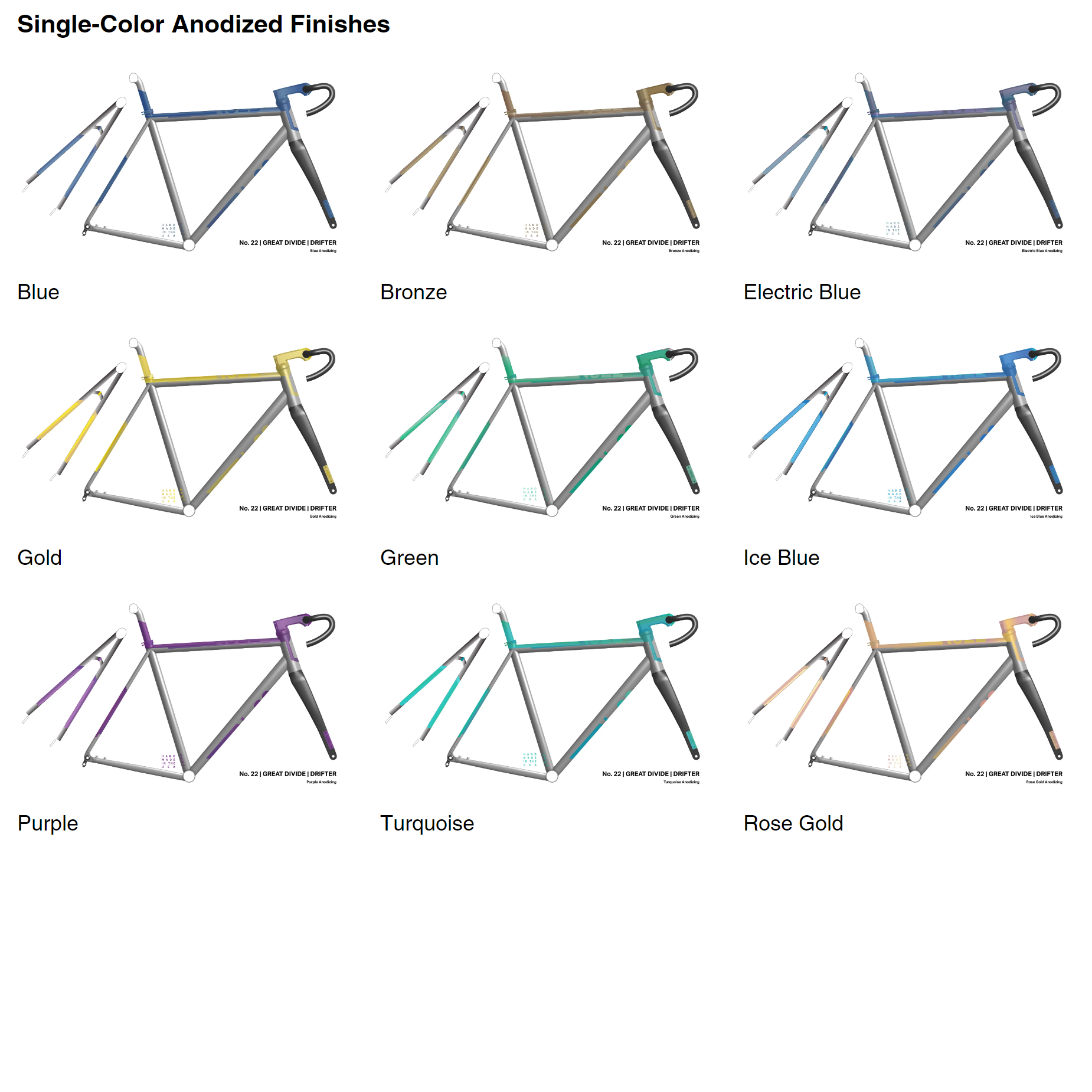 22 号 Drifter 钛质碎石车架组