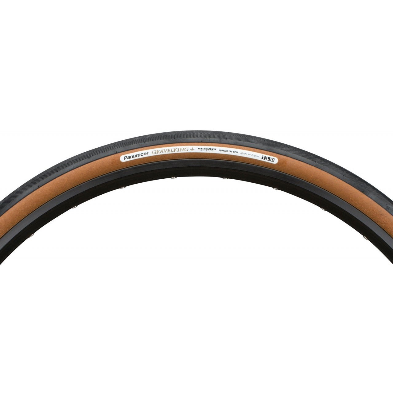 Panaracer GravelKing Slick+ Plus Tubeless Tyre - Brown - CCACHE