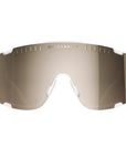 POC Devour Sunglasses - Transparent Crystal (Brown/Silver Mirror Lens)