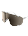 POC Devour Sunglasses - Transparent Crystal (Brown/Silver Mirror Lens)