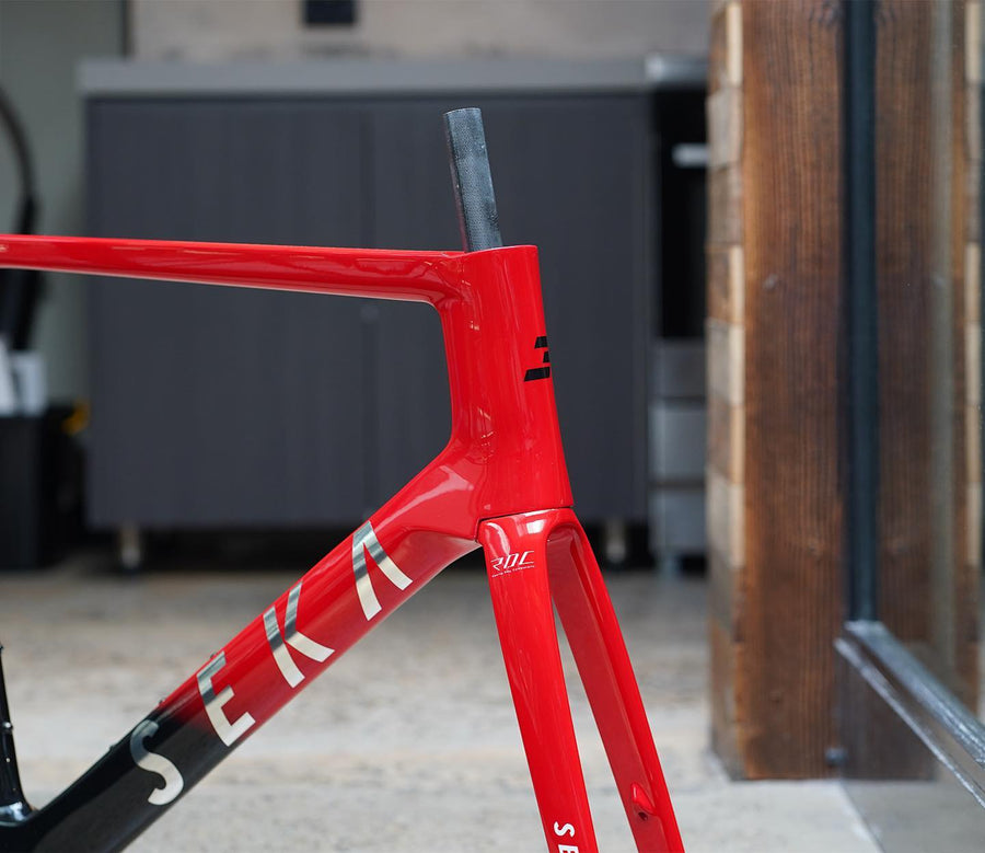 SEKA "Exceed" Aero Road Frameset - Flame Red (XL) with Bar