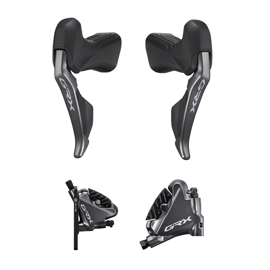 Shimano GRX Di2 Shifters with Flat Mount Calipers (ST-RX815 + BR-RX810) - CCACHE