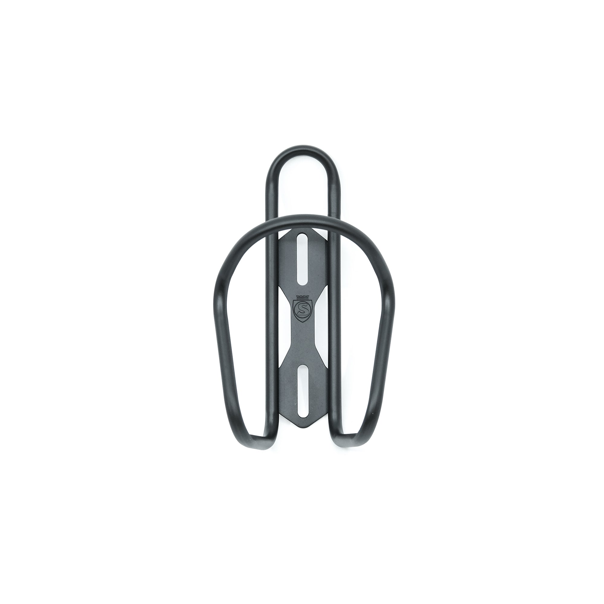 silca-sicuro-titanium-bottle-cage-black-cerakote-edition-front