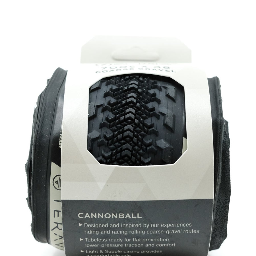 Teravail Cannonball Gravel Tubeless Tyre - Light and Supple (Black) - CCACHE