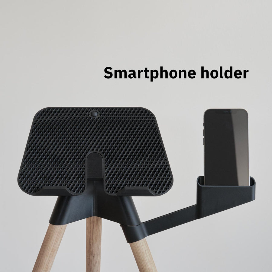 tons-ipad-table-natural-oak-smartphone-holder-detail