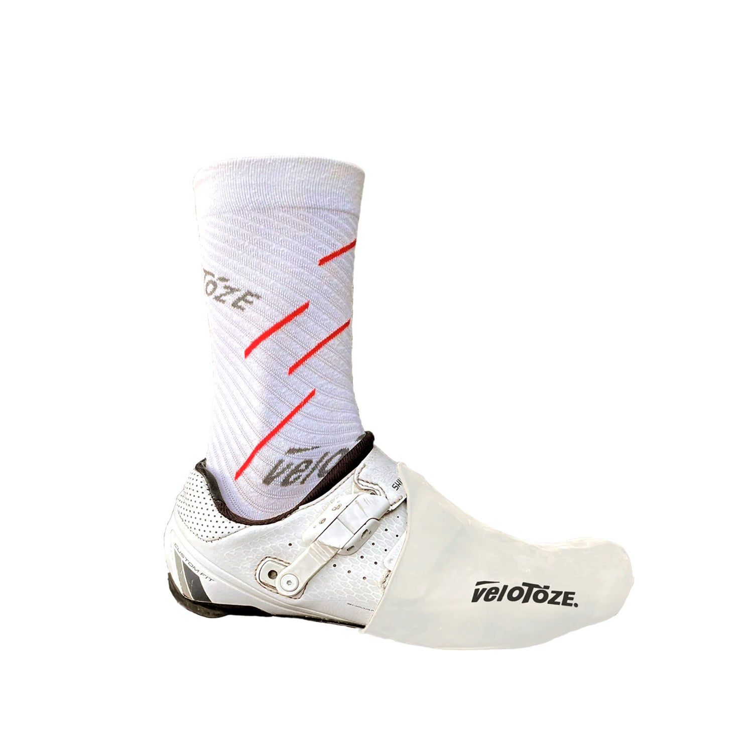 VeloToze Silicone Toe Cover - White