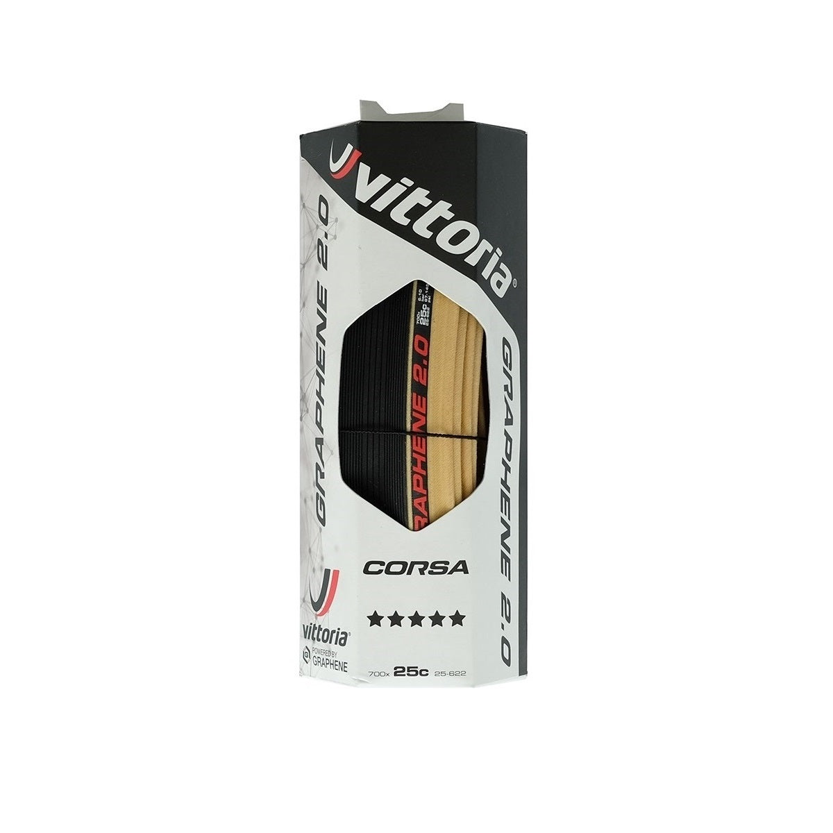 Vittoria Corsa G2 Graphene 2.0 Clincher Tyre - Gumwall - CCACHE