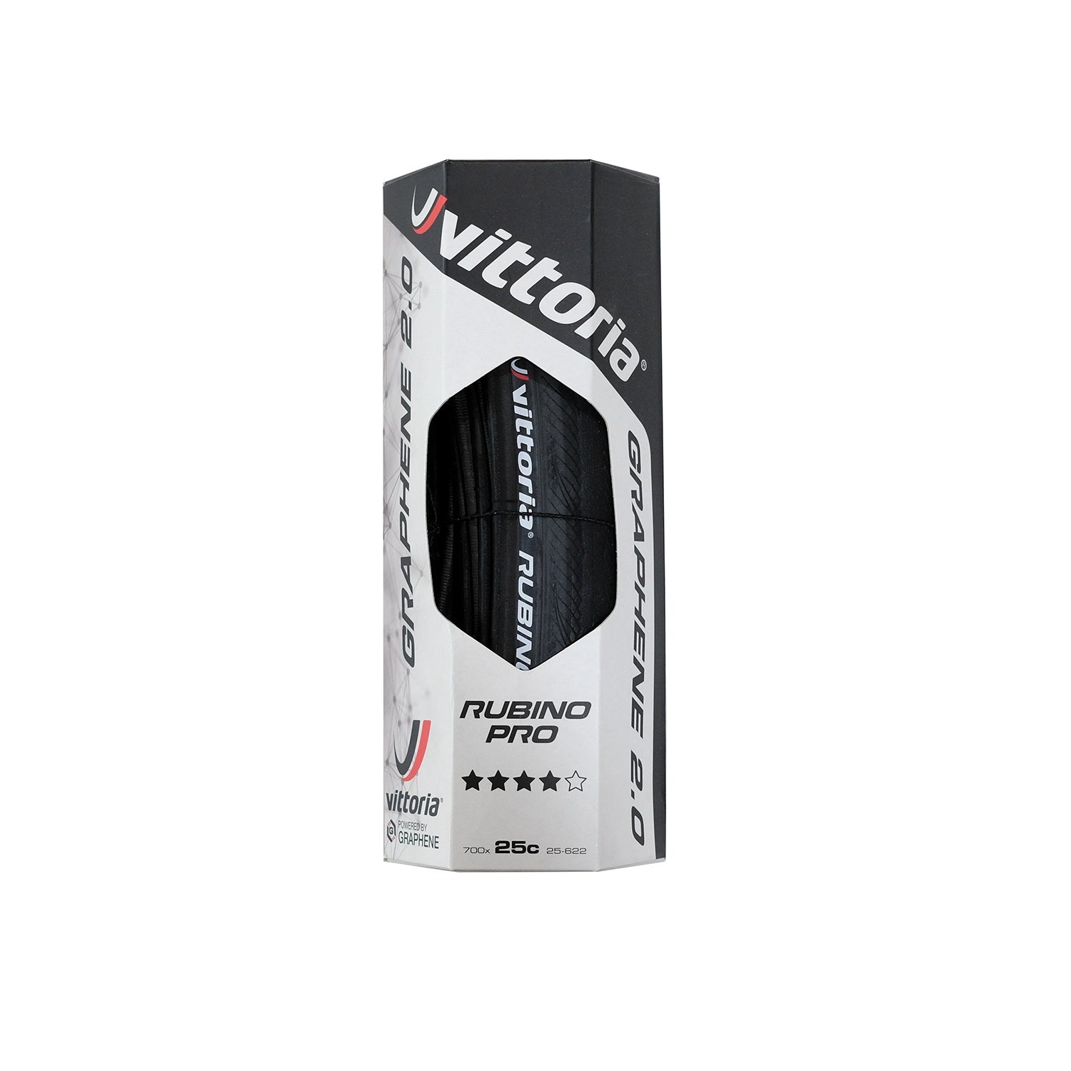 Vittoria Rubino Pro Graphene 2.0 Clincher Tyre - Full Black - CCACHE