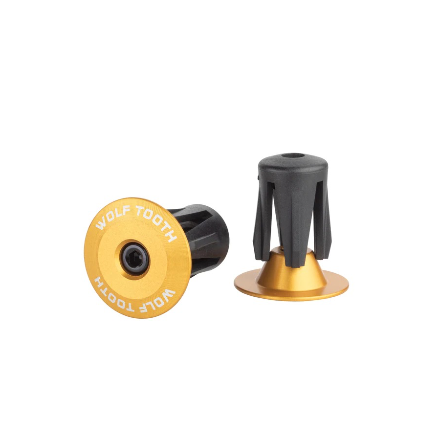 Wolf Tooth Alloy Bar End Plugs - Gold