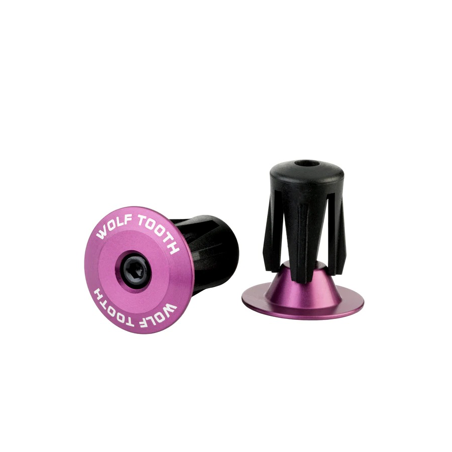 Wolf Tooth Alloy Bar End Plugs - Purple