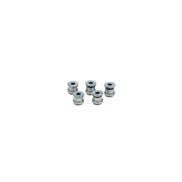 Wolf Tooth Set of 5 Chainring Bolts and Nuts for 1x - Grey