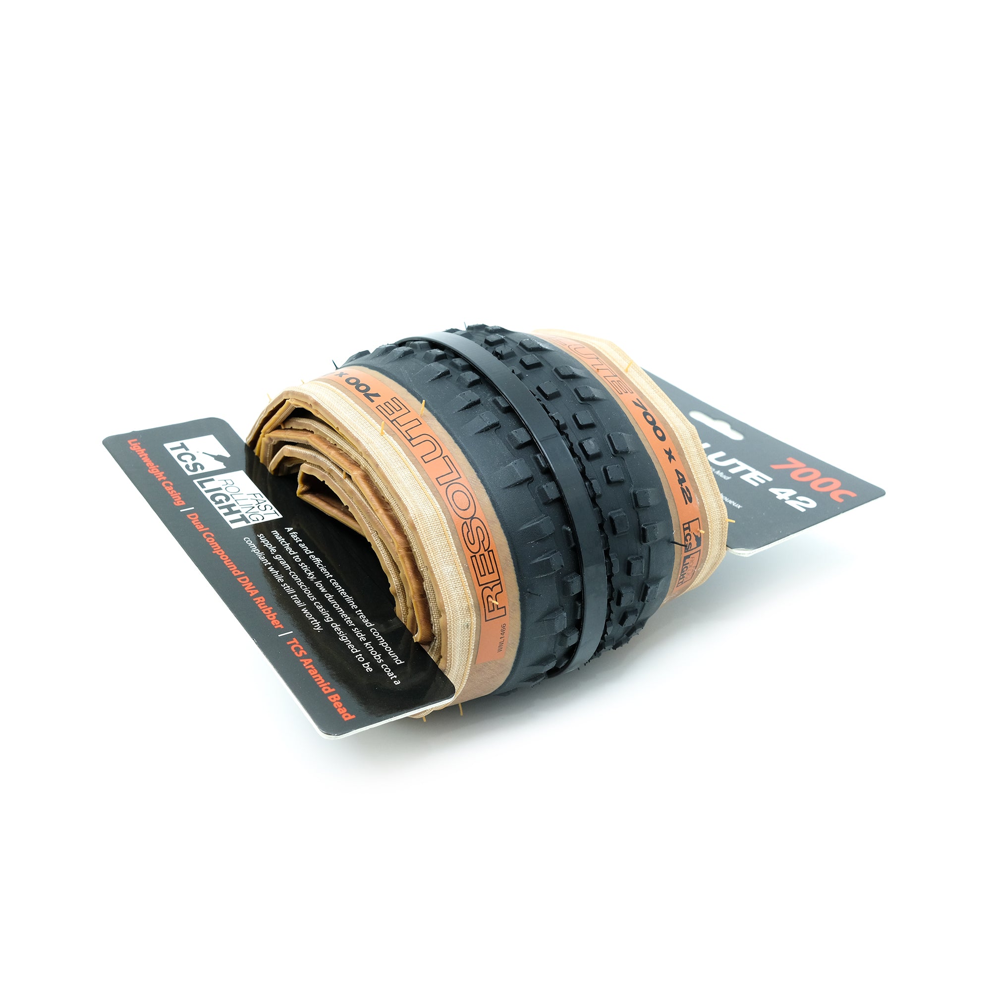 WTB Resolute TCS Light/Fast Rolling Clincher Tyre (700 x 42mm) - Tanwall - CCACHE