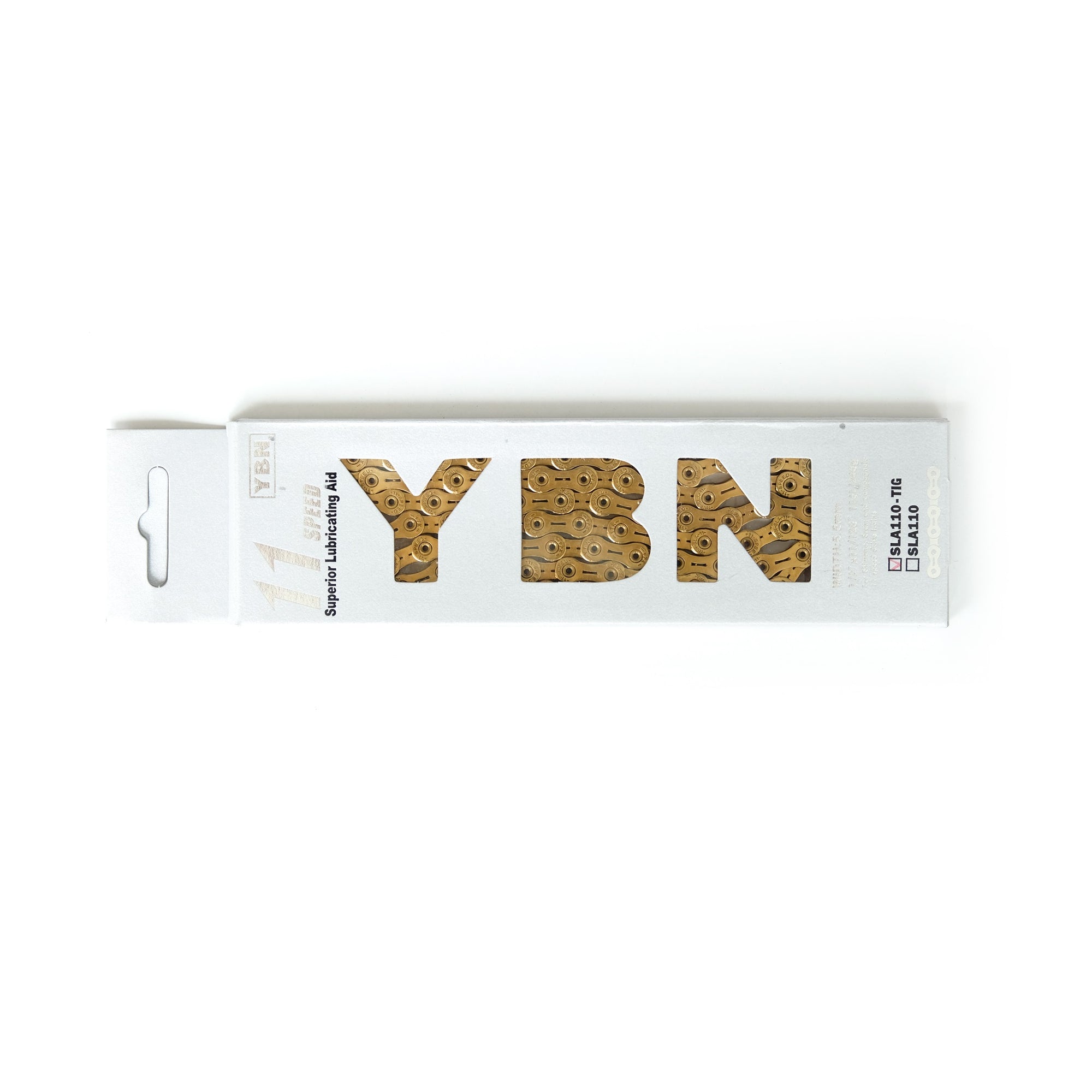 YBN SLA110 11-Speed Ti-Nitrate Chain - Gold - CCACHE